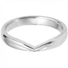 Jack Murphy Jewellers Platinum Wedding & Eternity Rings | Platinum Plain V Shaped Classic Court 3mm Wedding Ring