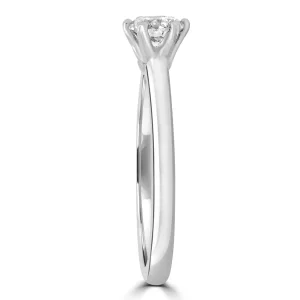 Jack Murphy Jewellers Natural Solitaire Diamond Rings | Platinum Round Brilliant Solitaire Ring, 0.60ct