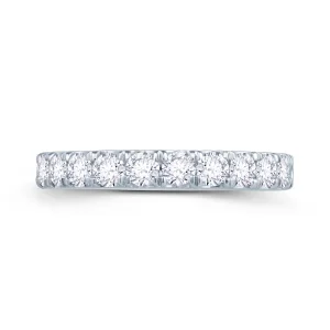 Jack Murphy Jewellers Platinum Wedding & Eternity Rings | Platinum Round Split Claw Set 3mm Diamond Ring 0.85ct