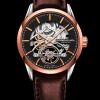 Raymond Weil Mens Raymond Weil Watches | 42mm Freelancer Calibre RW1212 Skeleton Men’s Automatic Brown Leather Watch