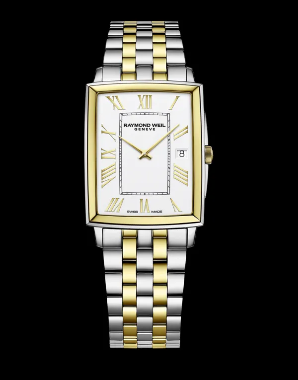Raymond Weil Mens Raymond Weil Watches | 37mm Gents Toccata Rectangle Dial Two Tone Watch