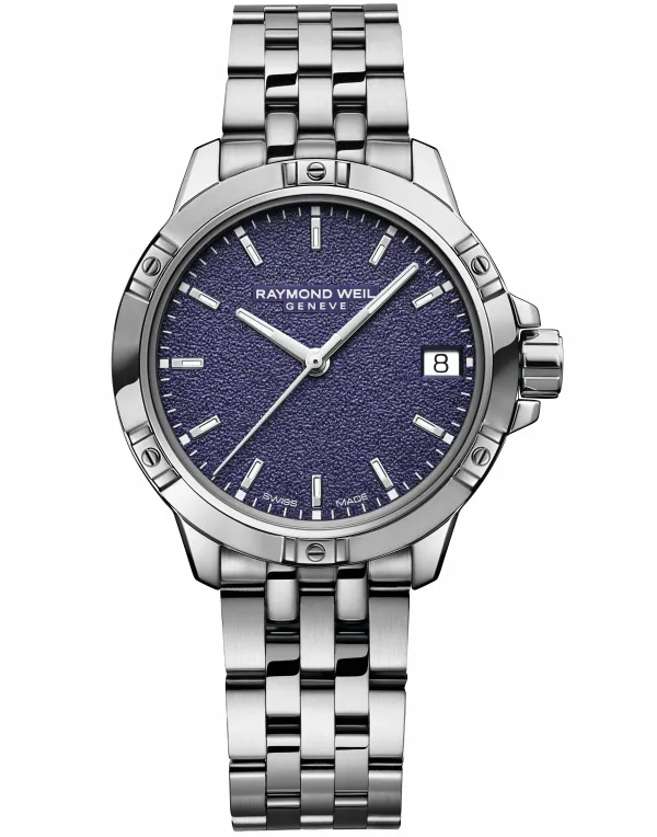 Raymond Weil Ladies Raymond Weil Watches | 30mm Tango Classic Ladies Quartz Deep Purple Frosted Dial Steel Date Watch