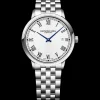 Raymond Weil Mens Raymond Weil Watches | 39mm Toccata Classical White Dial Blue Hands Stainless Steel Watch