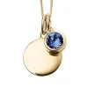 Jack Murphy Jewellers Jmj Birthstone Jewellery | September Yellow Gold Plate Crystal Birthstone Personalising Necklace