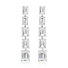 Jack Murphy Jewellers Bridal Jewellery | Jmj Sterling Silver Jewellery | Sterling Silver 5 Stone Graduated Emerald Drop Earrings