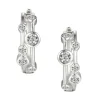 Jack Murphy Jewellers Jmj Sterling Silver Jewellery | Sterling Silver Bubble CZ Hoop Earrings