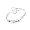 Jack Murphy Jewellers Childrens Jewellery | Jmj Sterling Silver Jewellery | Sterling Silver Celtic Trinity Knot Baby Bangle