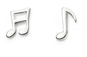 Jack Murphy Jewellers Childrens Jewellery | Jmj Sterling Silver Jewellery | Sterling Silver Children's Music Note Stud Earrings