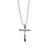 Jack Murphy Jewellers Childrens Jewellery | Jmj Diamond Set Jewellery | Sterling Silver Children's Rounded Diamond Set Cross Necklace