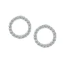 Jack Murphy Jewellers Jmj Sterling Silver Jewellery | Sterling Silver Circle of Life CZ Stud Earrings