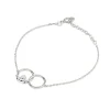 Jack Murphy Jewellers Jmj Sterling Silver Jewellery | Sterling Silver Claddagh Interlocking Circle Bracelet