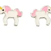 Jack Murphy Jewellers Childrens Jewellery | Jmj Sterling Silver Jewellery | Sterling Silver Cute Enamel Unicorn Stud Earrings