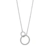 Jack Murphy Jewellers Jmj Sterling Silver Jewellery | Sterling Silver CZ & Plain Linked Rings Necklace