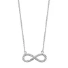Jack Murphy Jewellers Jmj Sterling Silver Jewellery | Sterling Silver CZ Set Infinity Necklace