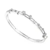 Jack Murphy Jewellers Jmj Sterling Silver Jewellery | Sterling Silver CZ Two Row Bubble Bangle