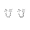 Jack Murphy Jewellers All Jmj & Branded Fashion Jewellery | Jmj Sterling Silver Jewellery | Sterling Silver CZ Wrap Hoop Earring