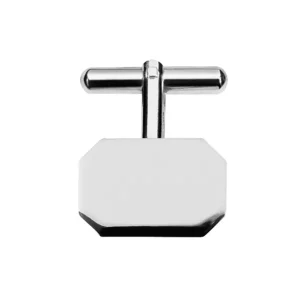Jack Murphy Jewellers Jmj Cufflinks | Jmj Sterling Silver Jewellery | Sterling Silver Flat Bevelled Edge Rectangle Plain Cufflinks
