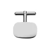 Jack Murphy Jewellers Jmj Cufflinks | Jmj Sterling Silver Jewellery | Sterling Silver Flat Rounded Rectangle Plain Cufflinks
