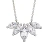 Jack Murphy Jewellers Jmj Sterling Silver Jewellery | Sterling Silver Graduating Marquise CZ Necklace
