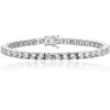 Jack Murphy Jewellers Bridal Jewellery | Jmj Sterling Silver Jewellery | Sterling Silver 4mm Claw Set CZ Line Bracelet