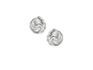 Jack Murphy Jewellers Childrens Jewellery | Jmj Sterling Silver Jewellery | Sterling Silver 12mm Knotty Clip Earrings