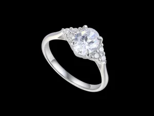 Jack Murphy Jewellers Jmj Sterling Silver Jewellery | Sterling Silver 8mm Oval & Trefoil Tapered Talon Claw Ring