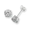 Jack Murphy Jewellers Jmj Sterling Silver Jewellery | Sterling Silver 7mm Round Solitaire CZ Stud Earrings
