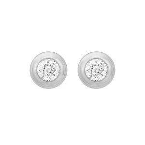 Jack Murphy Jewellers Childrens Jewellery | Jmj Sterling Silver Jewellery | Sterling Silver 5.5mm Round CZ Stud Earrings