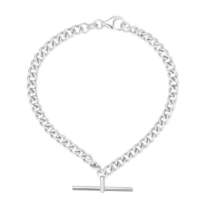 Jack Murphy Jewellers Jmj Sterling Silver Jewellery | Sterling Silver Open Curb T-Bar Chain