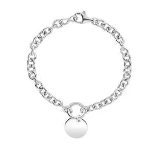 Jack Murphy Jewellers Jmj Sterling Silver Jewellery | 925 Sterling Silver Personalising Disc Belcher Chain Bracelet