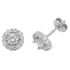Jack Murphy Jewellers Jmj Sterling Silver Jewellery | Sterling Silver Round & Halo CZ Stud Earrings
