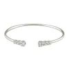 Jack Murphy Jewellers Bridal Jewellery | All Jmj & Branded Fashion Jewellery | Sterling Silver Round CZ Tort Bangle Bracelet