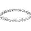 Jack Murphy Jewellers Bridal Jewellery | Jmj Sterling Silver Jewellery | Sterling Silver Rub-Over CZ Line Tennis Bracelet