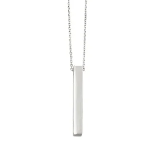 Jack Murphy Jewellers Jmj Sterling Silver Jewellery | Sterling Silver Vertical Bar Personalising Necklace