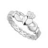 Jack Murphy Jewellers Jmj Sterling Silver Jewellery | Sterling Silver Weave Claddagh Ring