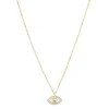 Jack Murphy Jewellers Jmj Gemstone Jewellery | Sterling Silver Yellow Gold Plated Evil Eye CZ Necklace